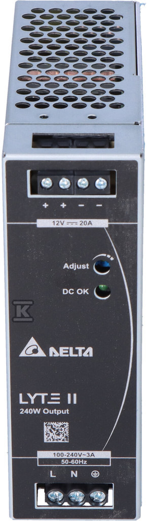 Zasilacz 12V 20A 240W na szynę DIN - DRL-12V240W1EN