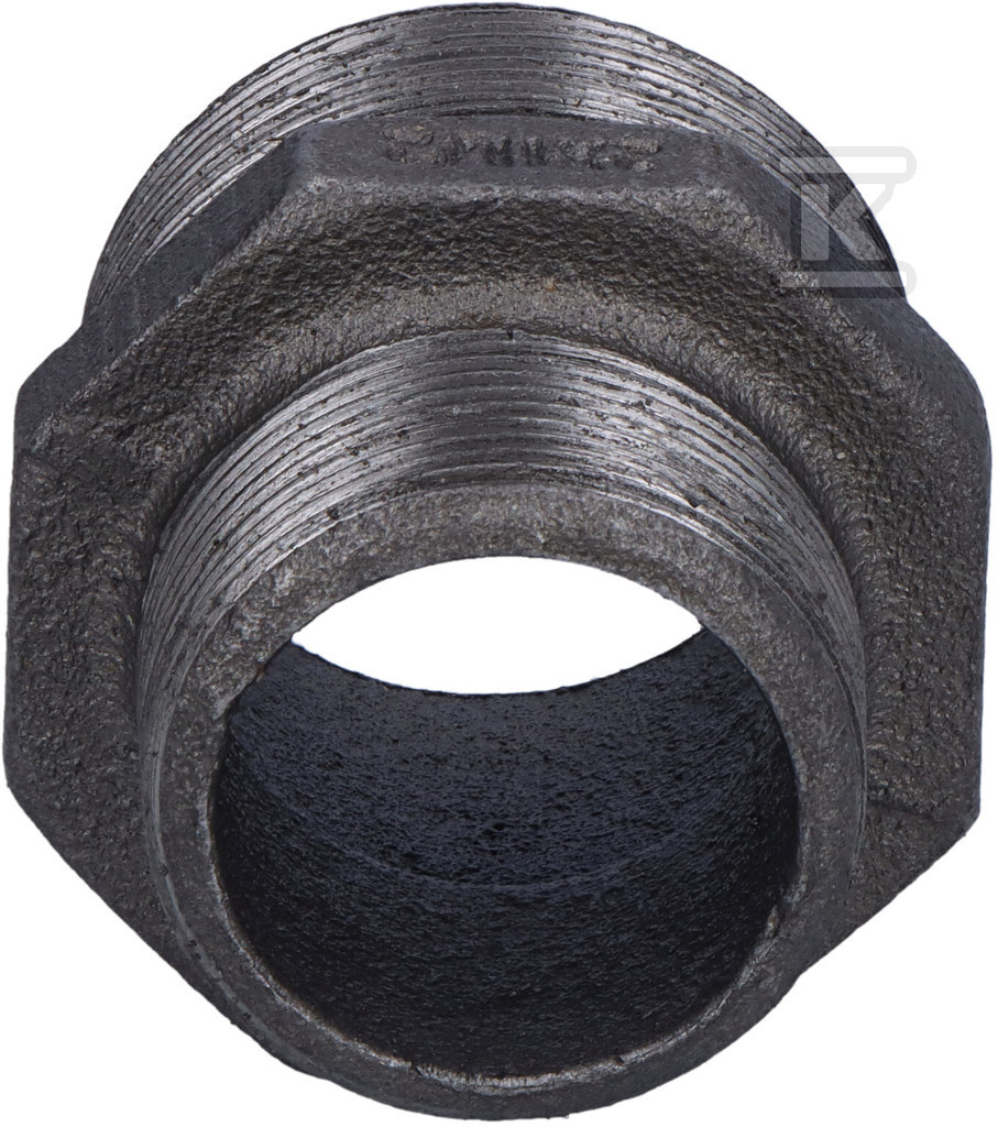 Ніпель редукційний чорний, GZ 2"x6/4" - 245-38S