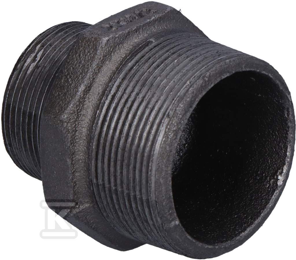 Ніпель редукційний чорний, GZ 2"x6/4" - 245-38S
