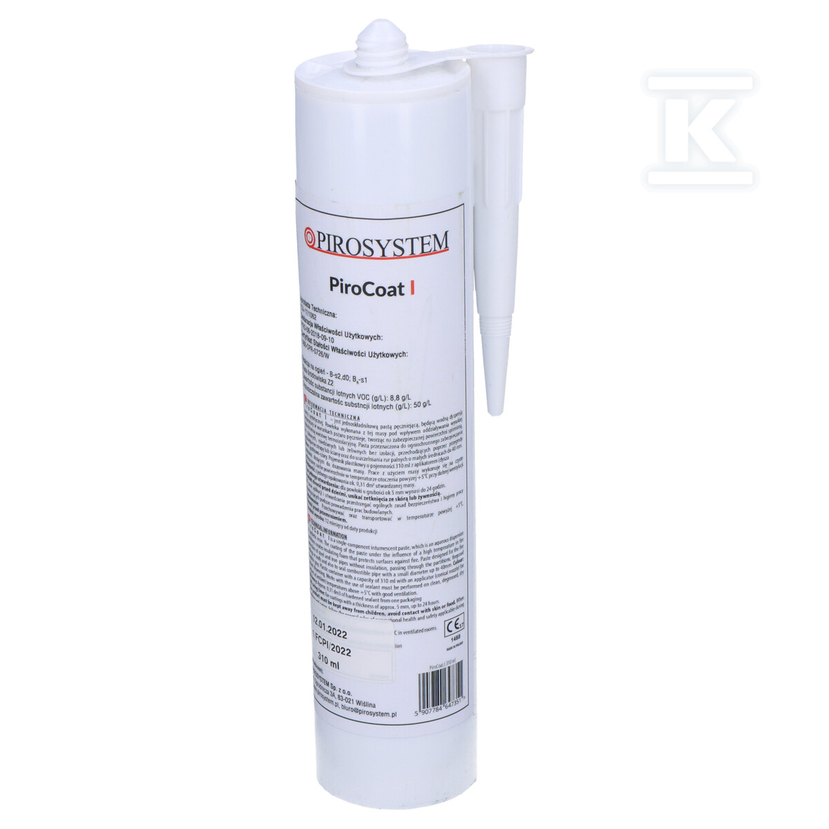 Fire-resistant paste Piro Coat I, - 5907784647351