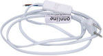 Connecting cable & nbsp; - flat plug OMYp 2x0.75mm2 - 2m - with switch - white