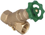 Slant valve DN25, type 1603, GW 1 "with a non-rising spindle, shut-off, anti-contamination, supervision and drainage