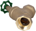 Slant valve DN50, type 1501, internal thread 1/2", shut-off valve with non-rising stem