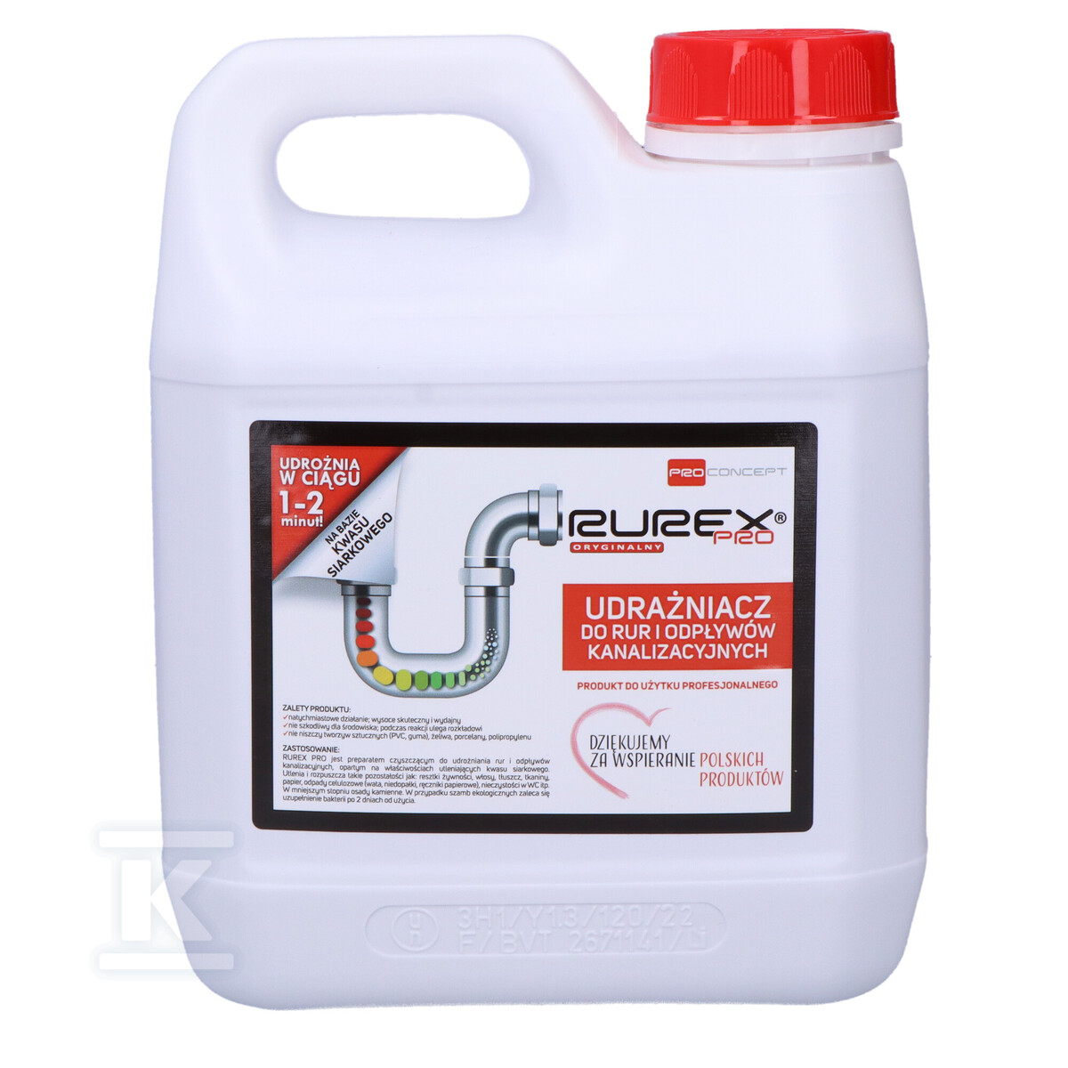 RUREX PRO 2L Очисник каналізації для - RX2