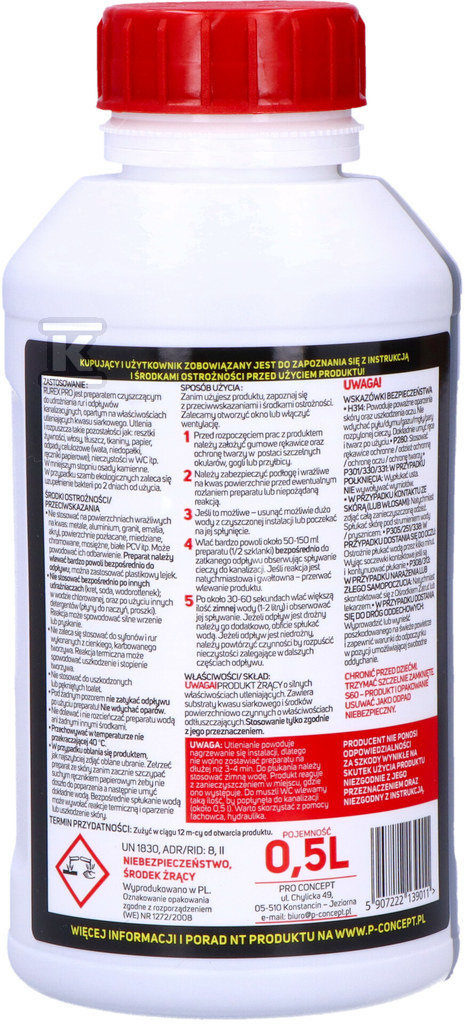 RUREX PRO 0,5 л Очисник каналізації для - RX0