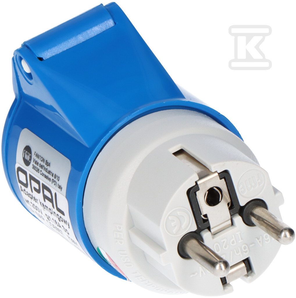 Camping adapter plug 230V Uni-schuko, - 73001