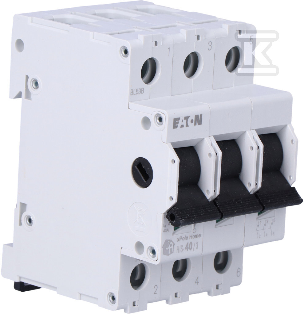 Main switch (isolating), 40A, 3-pole - 142818