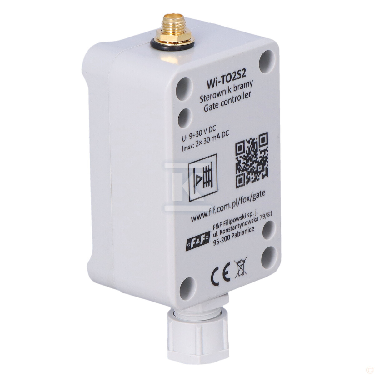 2-КАНАЛЬНИЙ ГЕЙТ-ДРАЙВЕР ДЛЯ Wi-Fi GREY - WI-TO2S2-G