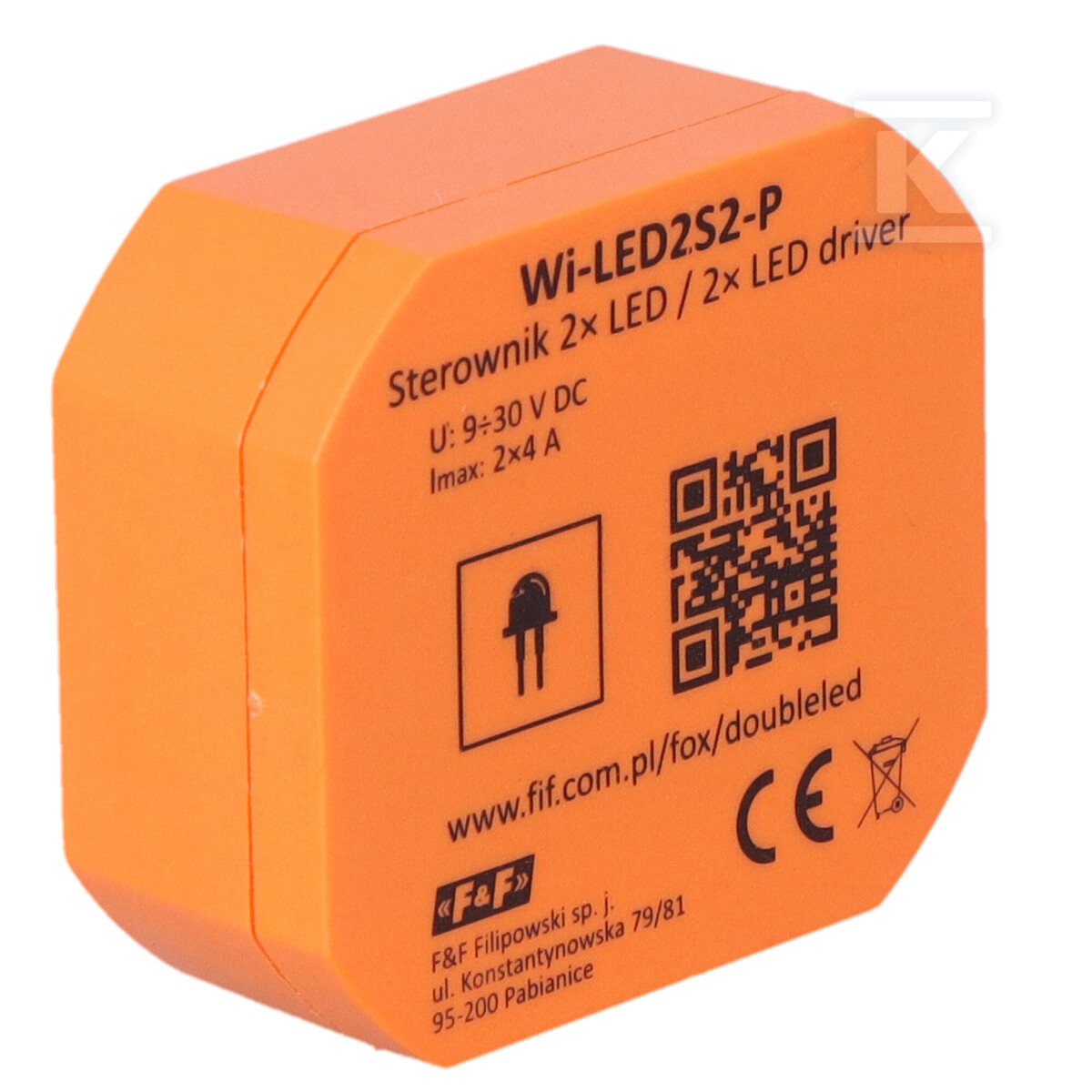 2-КАНАЛЬНИЙ СВІТЛОДІОДНИЙ ДРАЙВЕР - WI-LED2S2-P