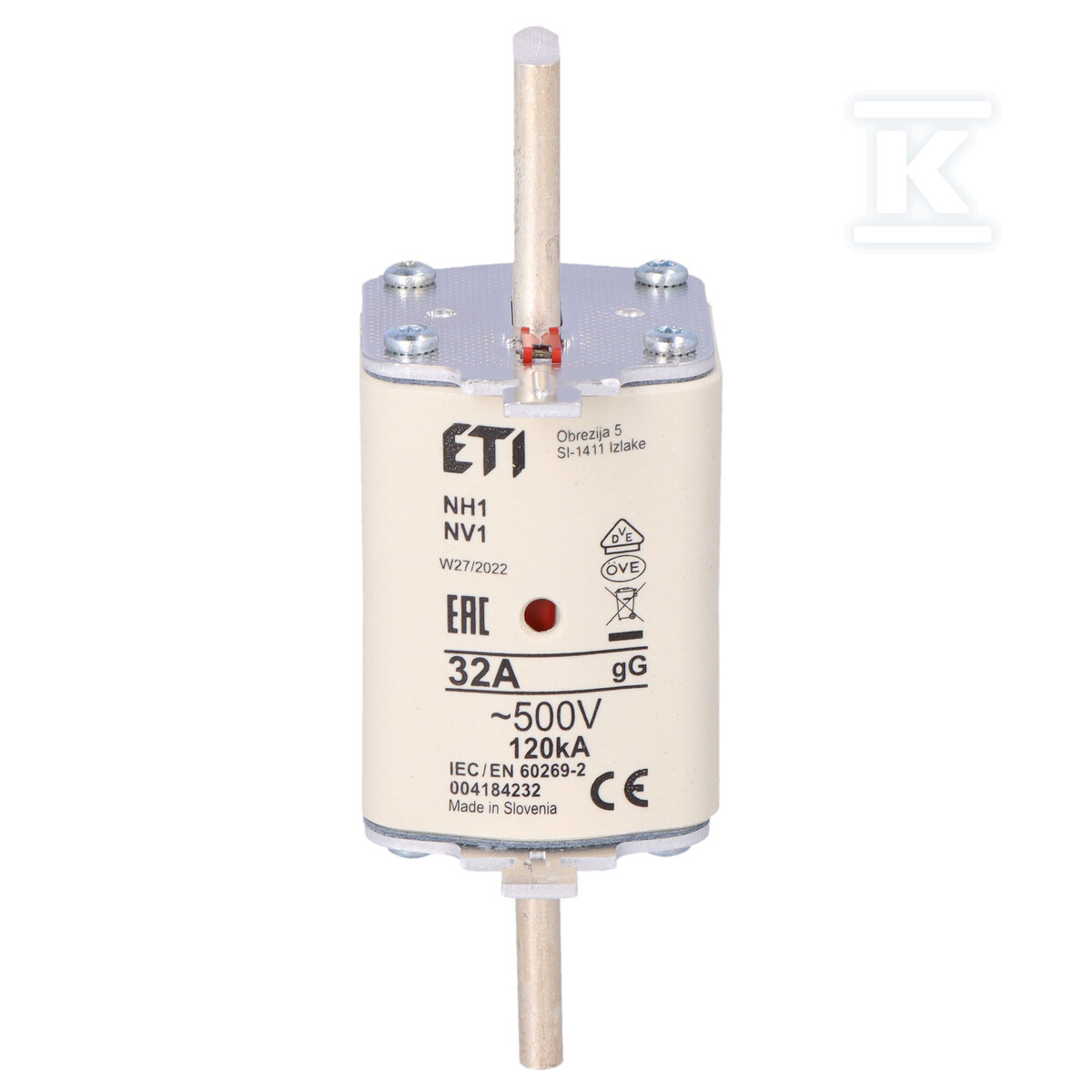 Промисловий запобіжник KOMBI NH1 gG - 004184232