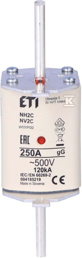 Промисловий запобіжник KOMBI NH2C gG - 004185219