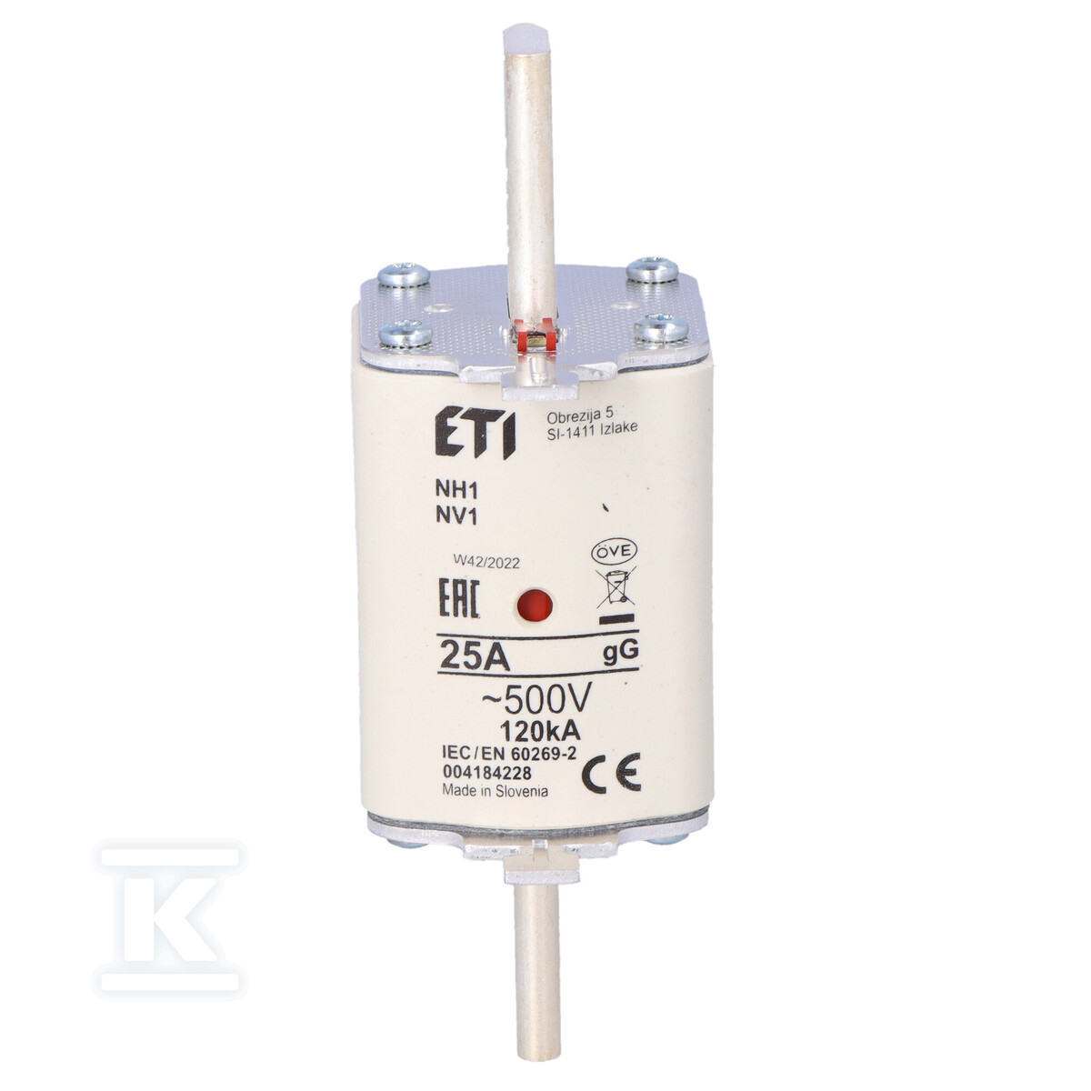 Промисловий запобіжник KOMBI NH1 gG - 004184228