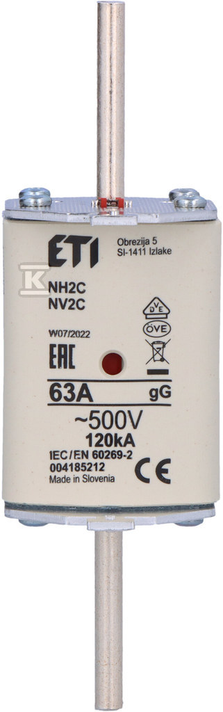 Промисловий запобіжник KOMBI NH2C gG - 004185212