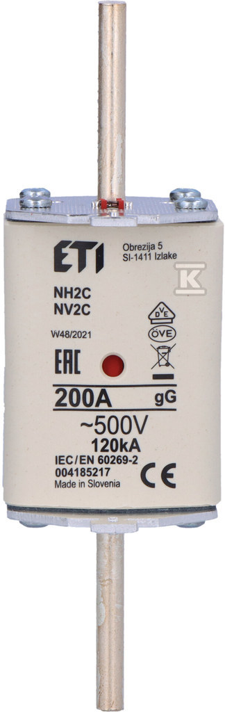 Промисловий запобіжник KOMBI NH2C gG - 004185217