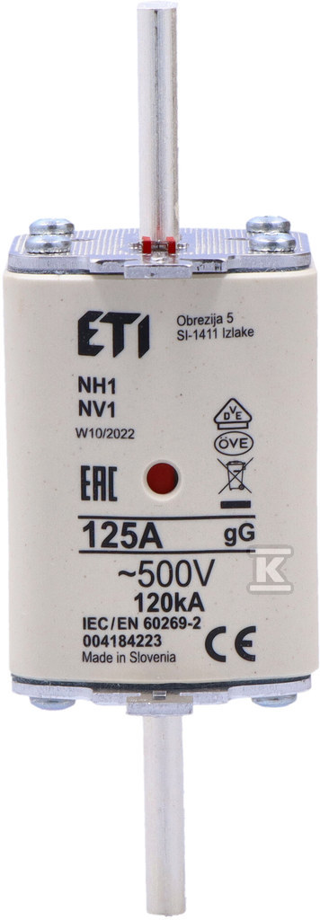 Промисловий запобіжник KOMBI NH1 gG - 004184223