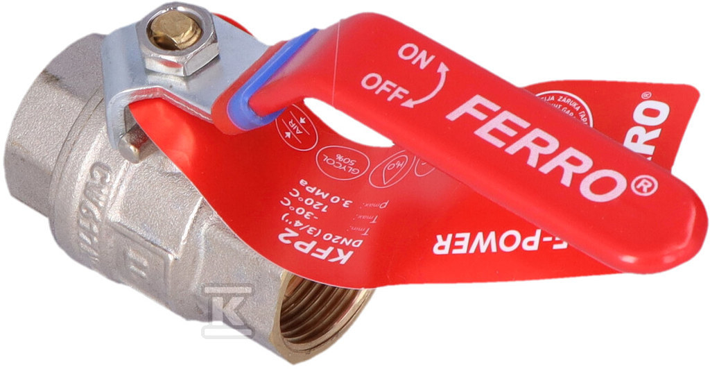 Кран кульовий, 3/4", F-Power - KFP2
