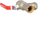 Ball valve, unscrewed with lever, with filter, 1 ", F-Power