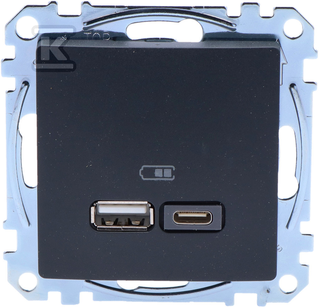 USB-розетка для зарядки A+C 2,4A, - SDD114402