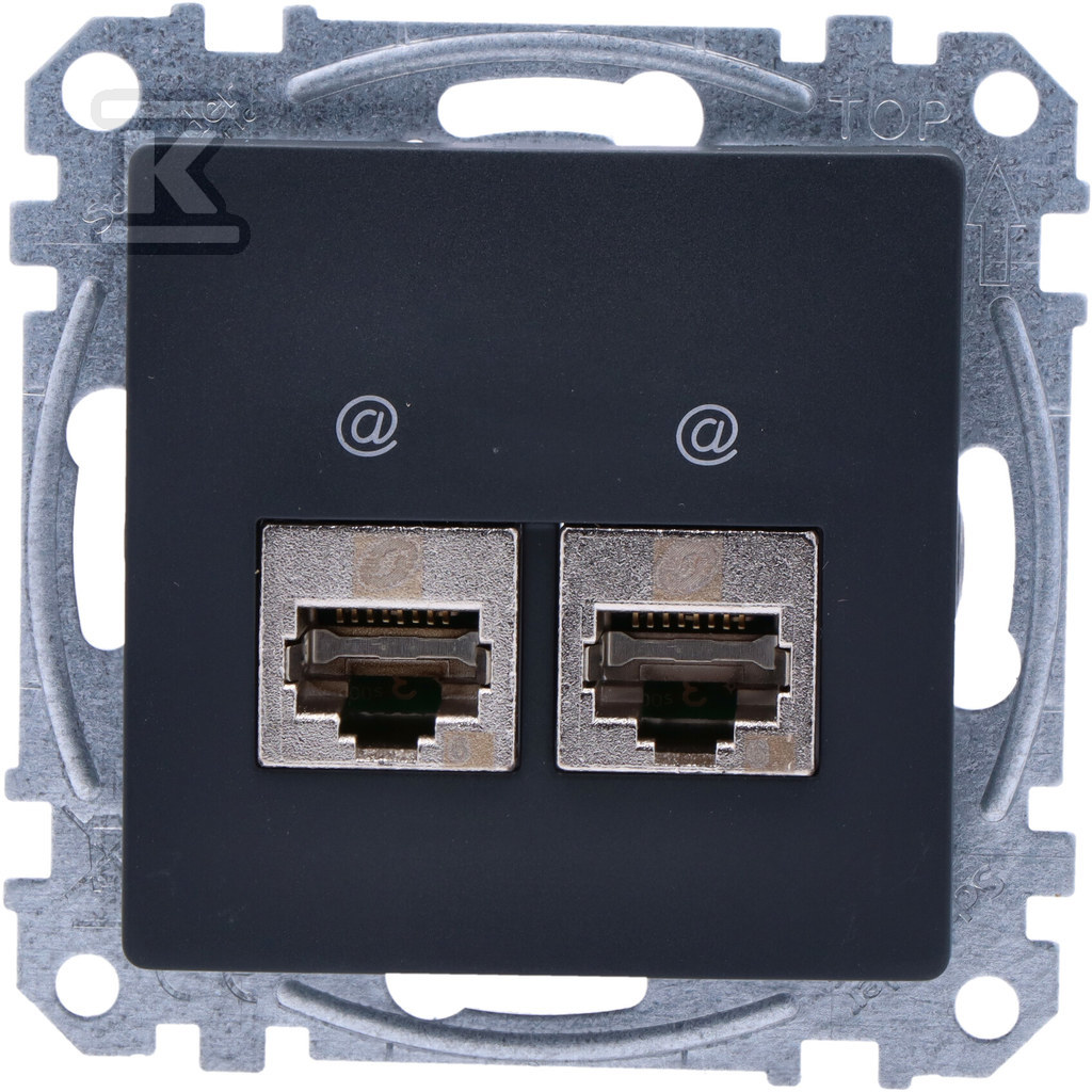 Комп'ютерна розетка 2xRJ45 cat.6 STP, - SDD114462S