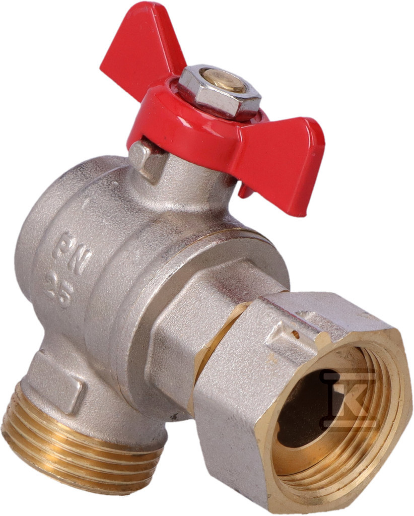 Angular ball valve SPIN with swivel nut - 1473930