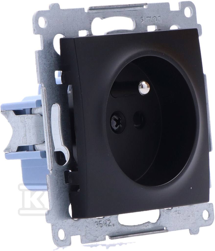 Plug socket with earthing and shutters - DGZ1Z.01/49