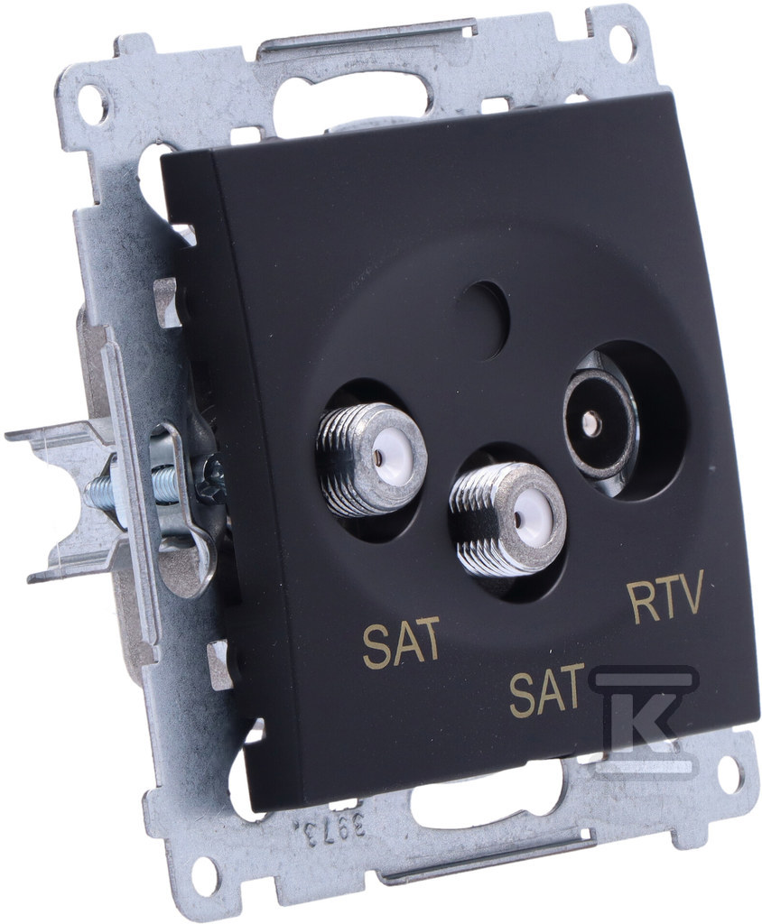 Double satellite antenna socket - DASK2.01/49