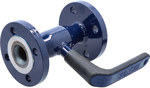 VEXVE X ball valve for water up to 200C, DN25 PN40 flanged, reduced passage