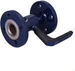 VEXVE X ball valve for water up to 200C, DN32 PN40 flanged, reduced passage