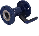 VEXVE X ball valve for water up to 200C, DN40 PN40 flanged, reduced passage