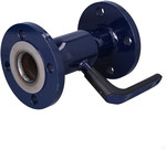 VEXVE X ball valve for water up to 200C, DN50 PN40 flanged, reduced passage