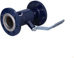 VEXVE ball valve for water up to 200C, DN65 PN25 flanged, reduced passage