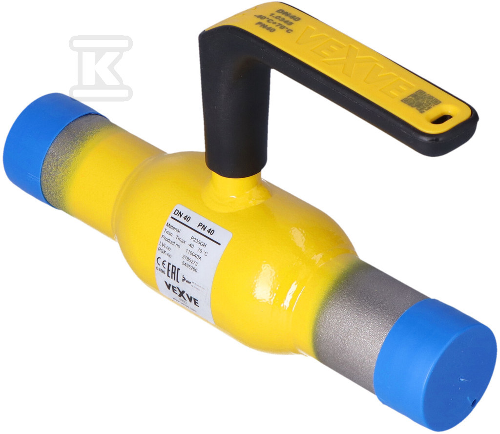 Газовий кульовий кран VEXVE X, DN40 - 110040X