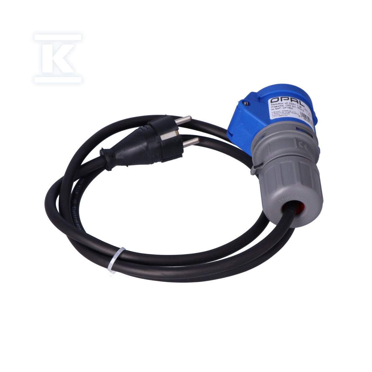 Кемпінговий редуктор, вилка 230V+OW - F7.0139