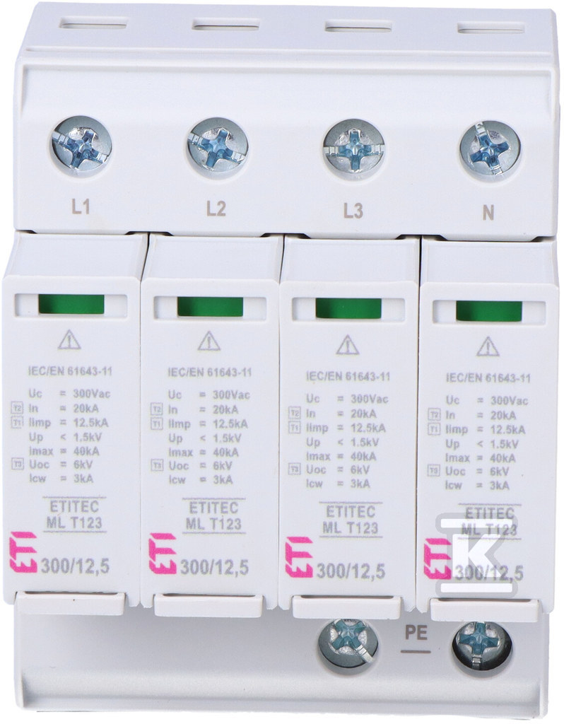 Модульний розрядник ETITEC ML T123 - 002440667