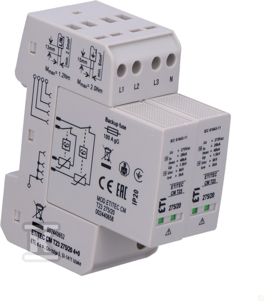 Modułowy ogranicznik przepięć ETITEC CM - 002440652