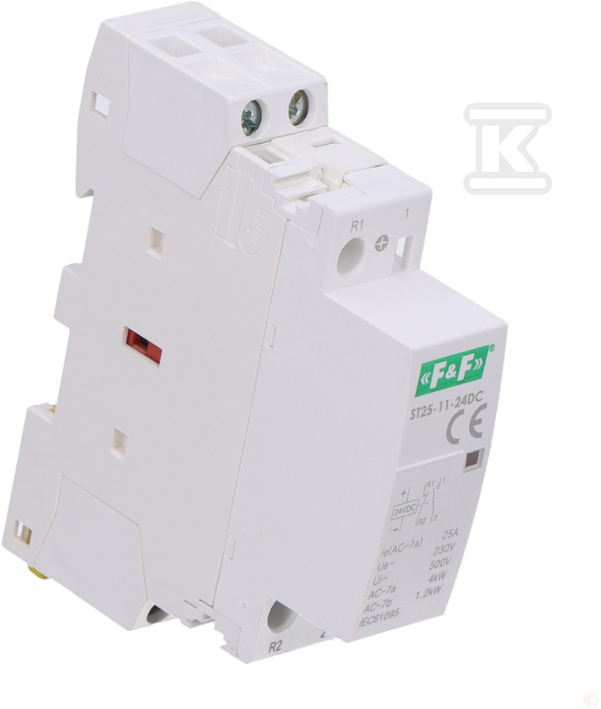 Rail-mounted modular contactor, - ST25-11-24DC