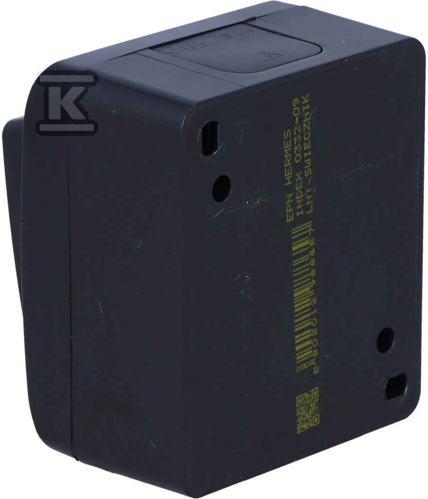 Вимикач підсвічник накладний, IP44, - 0332-09