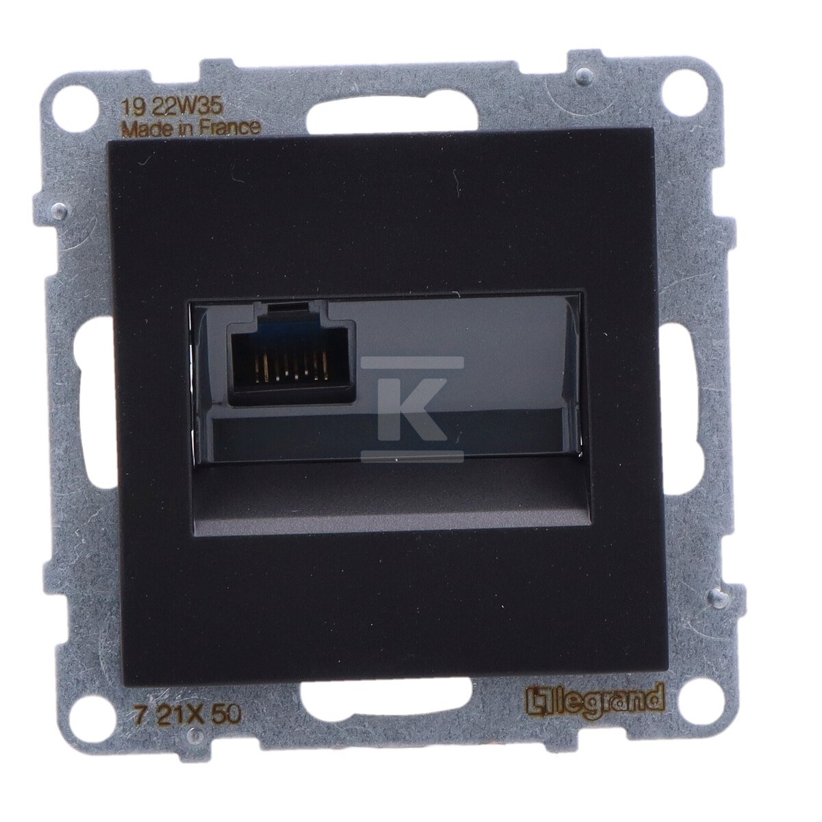 Розетка RJ45/kat 5E UTP, ЧОРНА SUNO - 721450