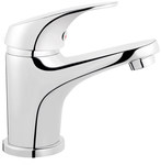 FERRO ONE basin mixer with click-clack plug, chrome