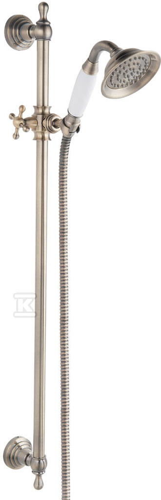 RETRO sliding shower, old bronze - N160BR