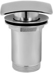 QUADRO drain valve for wash basins with overflow, chrome