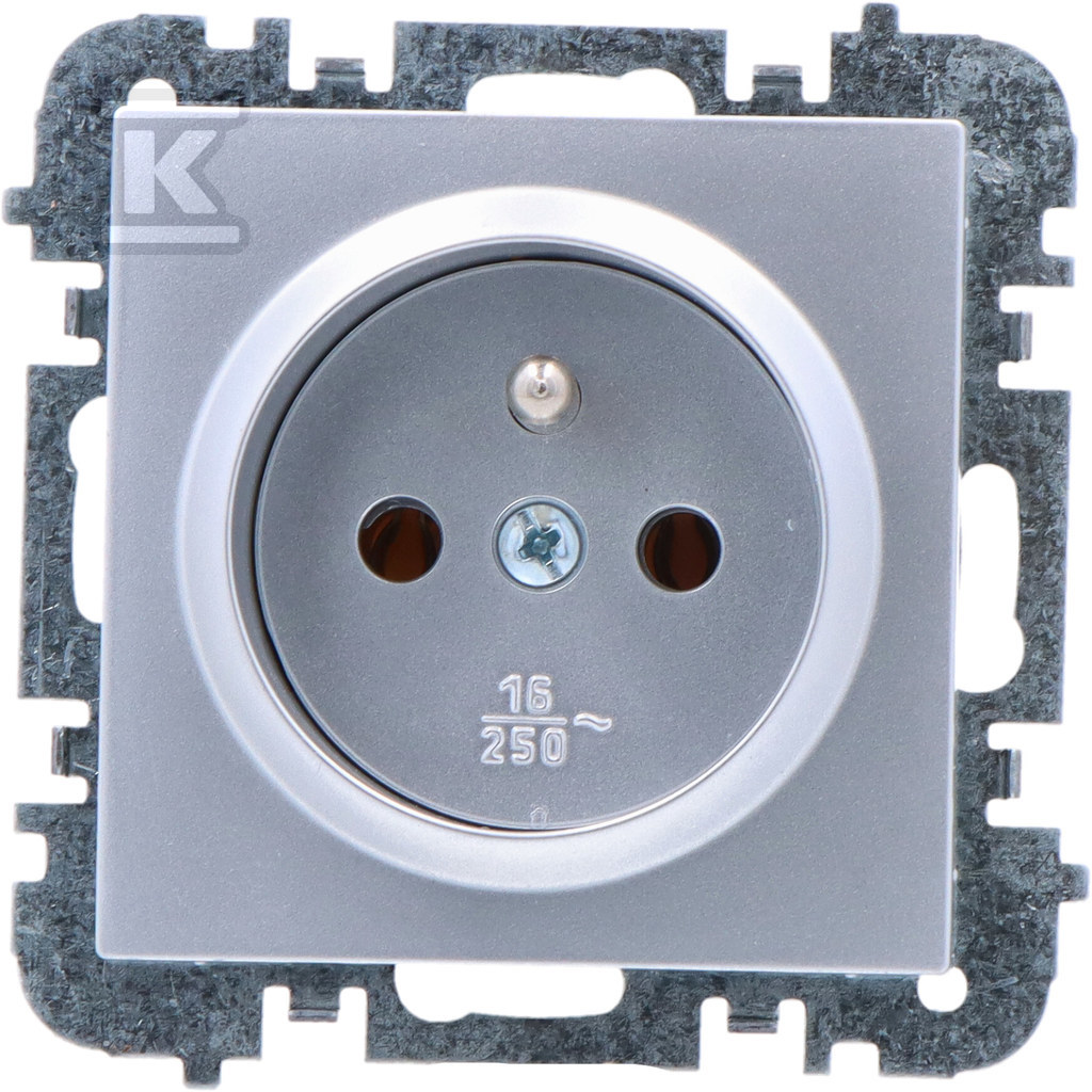 Розетка врізна 2P+Z, без рамки, колір - 3833-16