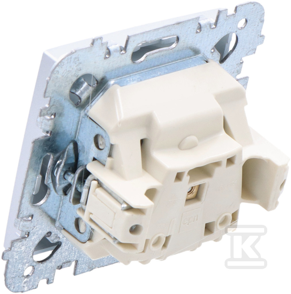 Розетка врізна 2P+Z, без рамки, колір - 3833-16