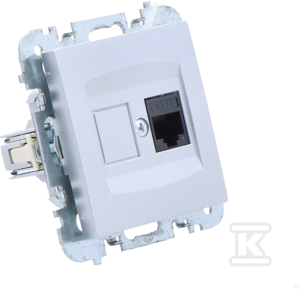 Gniazdo podtynkowe 1xkomputerowe RJ45, - 3848-16