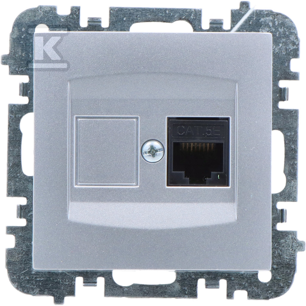 Розетка комп'ютерна 1x RJ45, без рамки, - 3848-16