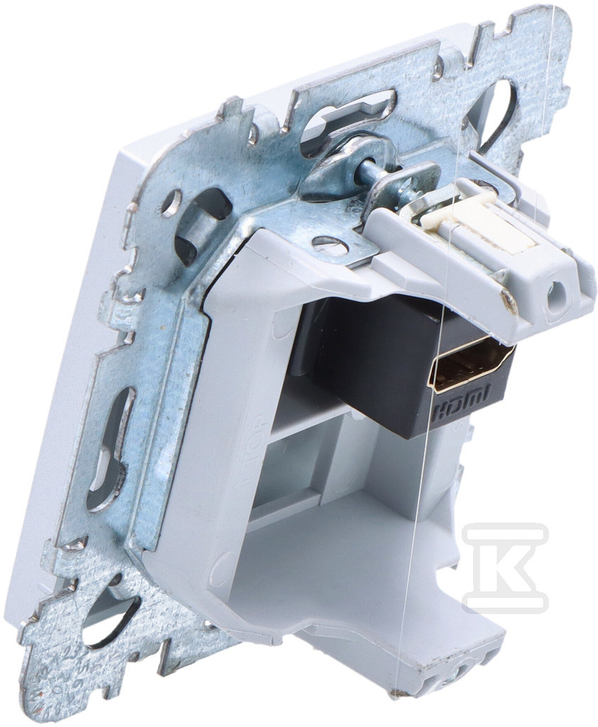 1xHDMI роз'єм без рамки, колір срібло, - 3891-16