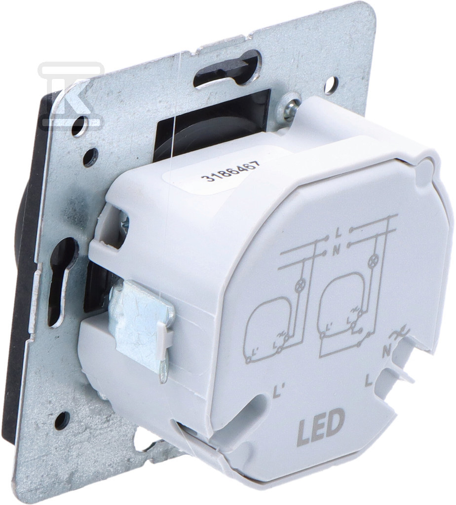 Диммер, вбудований, кнопковий LED, без - 3807-19