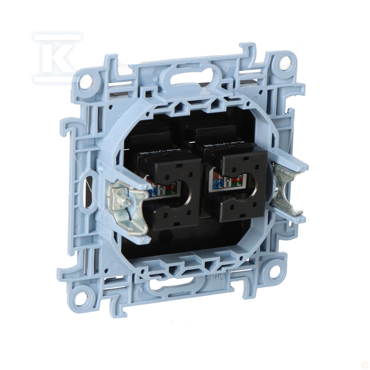 Розетка подвійна комп'ютерна RJ45 - C52.01/49