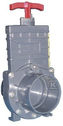 Knife shut-off valve 110 inlet - D110