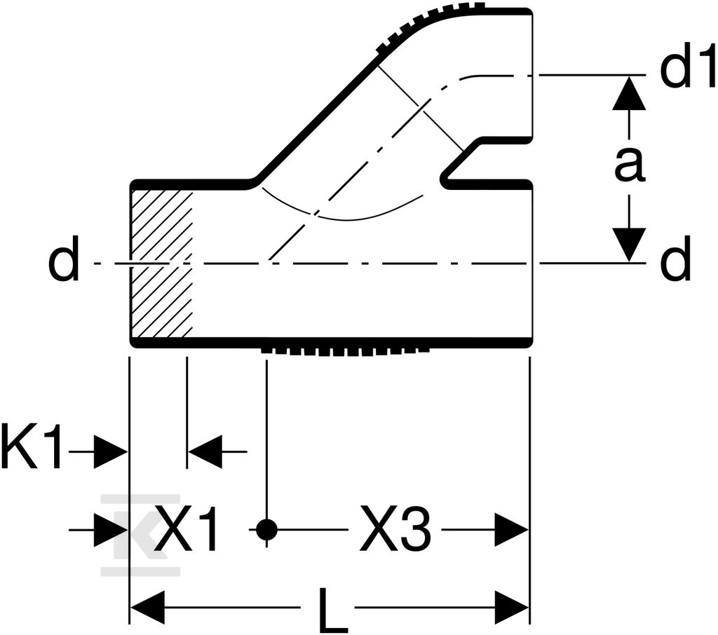 Parallel leg Geberit Silent-db20 - 310.101.14.1